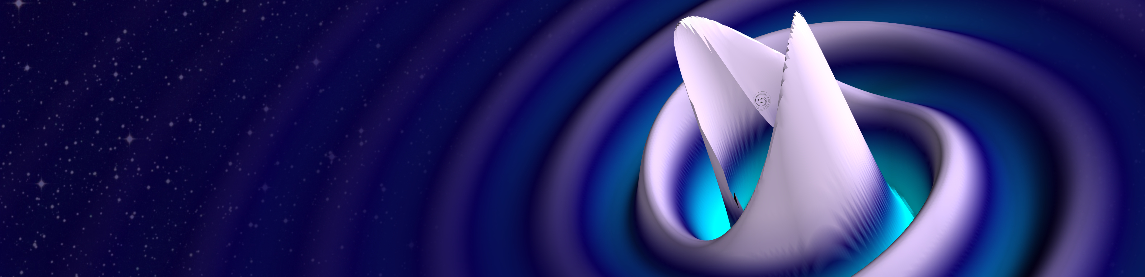 Binary black hole visualization